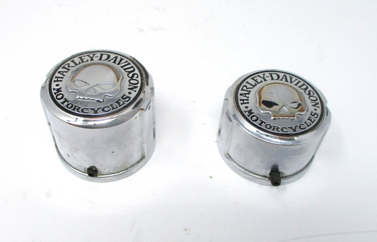 Harley-Davidson Willie G Skull Rear Axle Nut Covers 43221-08