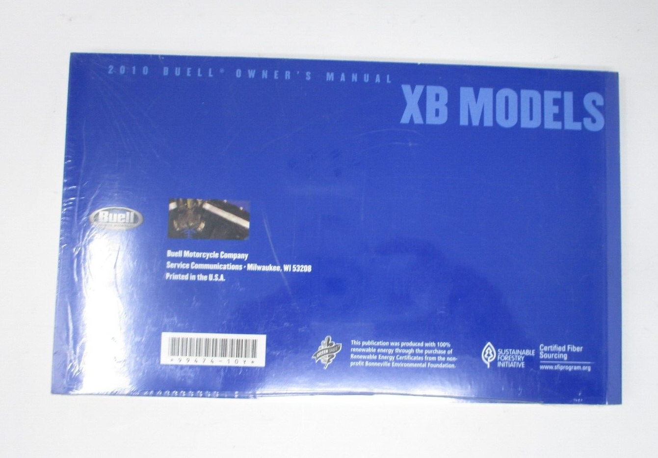 Buell 2010 Owners Manual XB MODEL