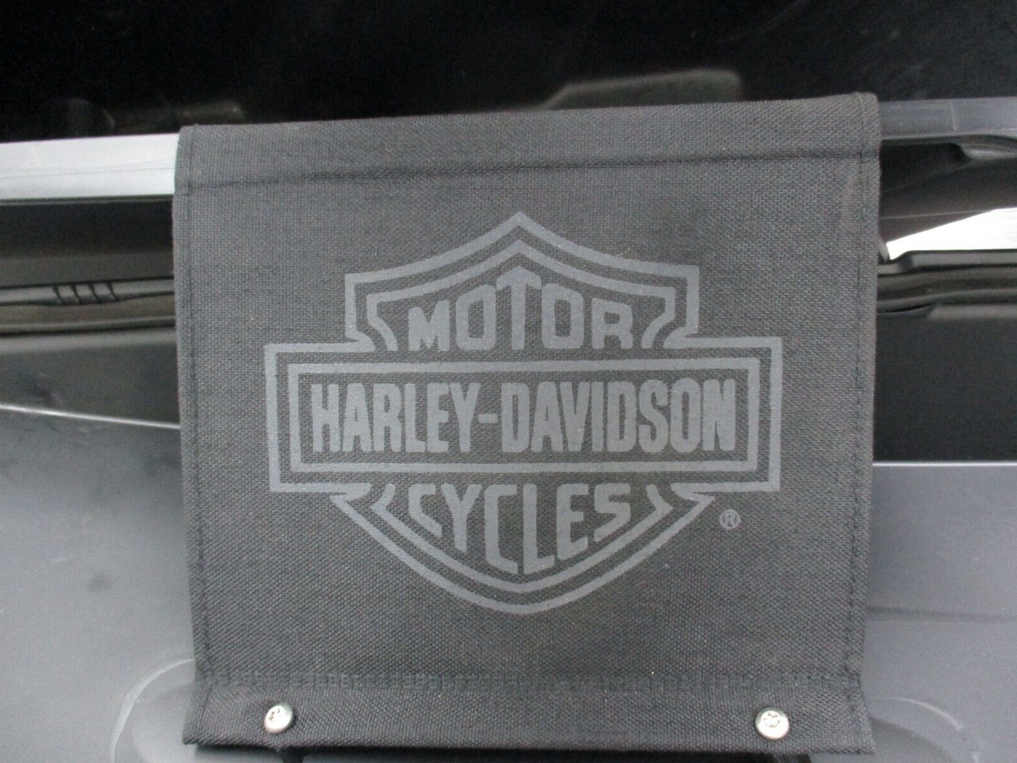 Harley Davidson Earlier-2013 Black Denim RH Saddlebag and Lid 79106-03A