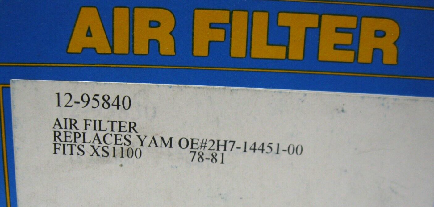 Emgo Air Filter for 78-81 Yamaha XS1100 (Replaces OE# 2H7-14451-00) 12-95840