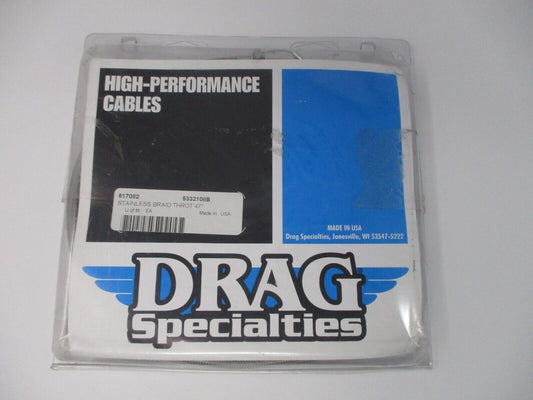 Drag Specialties 96-UP 47.5" S/S THROTTLE CABLE 617082