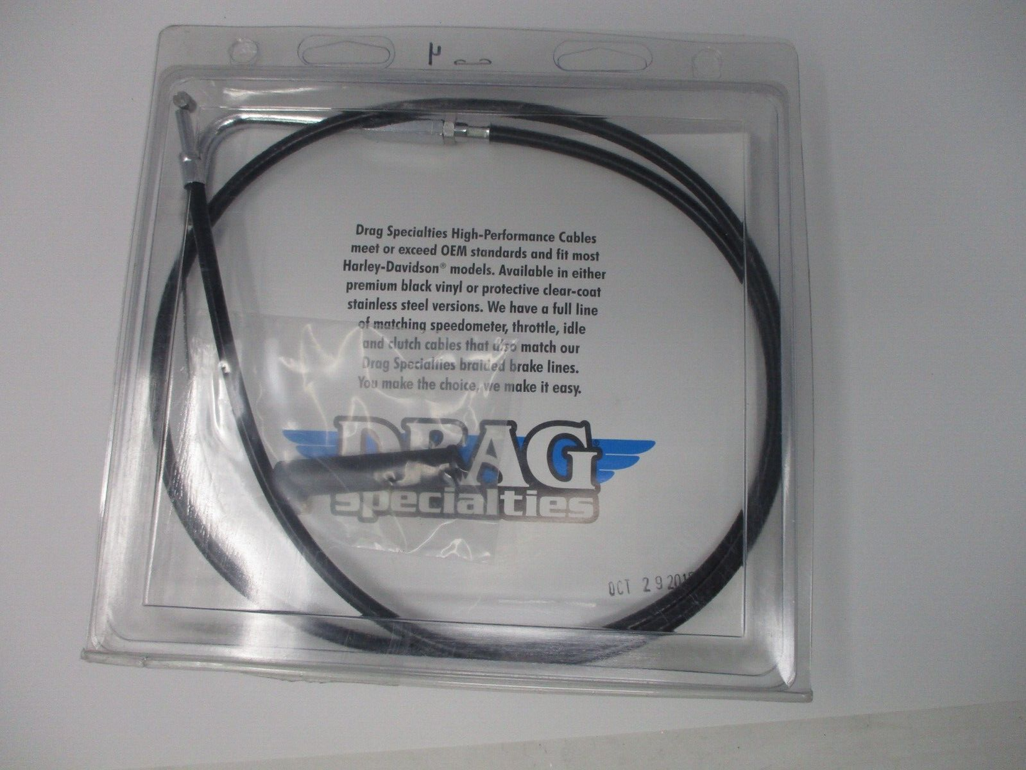 Drag Specialties 96-UP 45.5" BLACK THOROTTLE CABLE 0650-0341