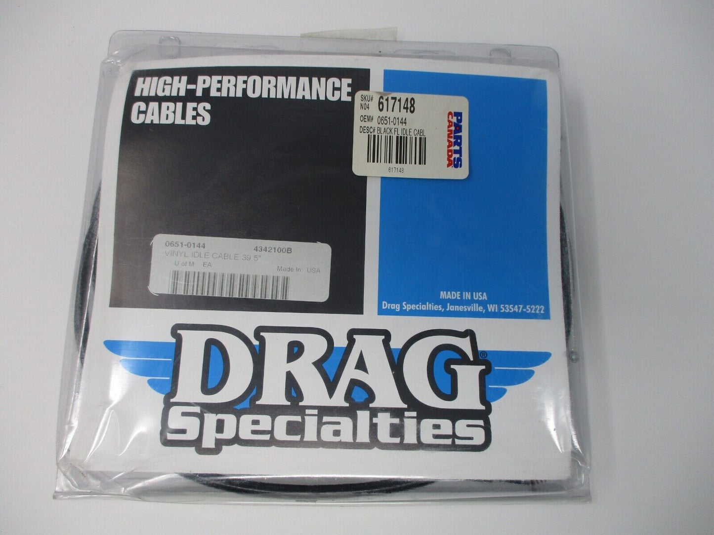 Drag Specialties  BLACK FL IDLE CABLE 0651-0144