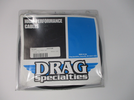 Drag Specialties 47.5" BLACK IDLE CABLE 617207