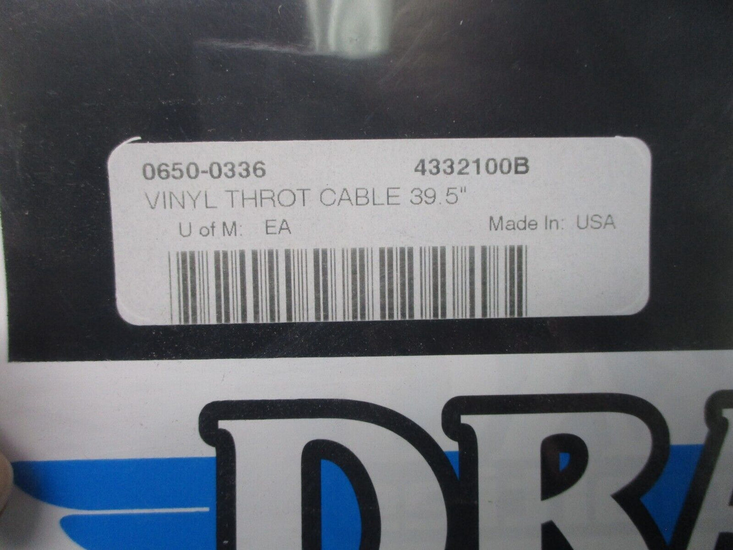 Drag Specialties BLACK FL THROTTLE CABLE 39.5'' 0650-0336