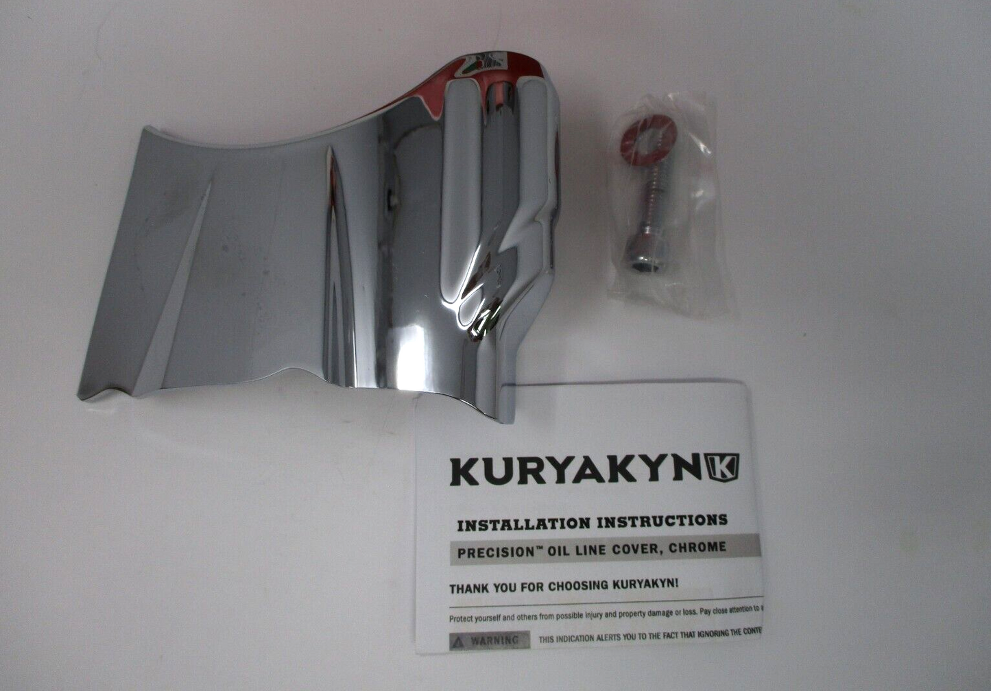 Kuryakyn Precision Chrome Oil Line Cover Fits  '18-'20  Softail 6460