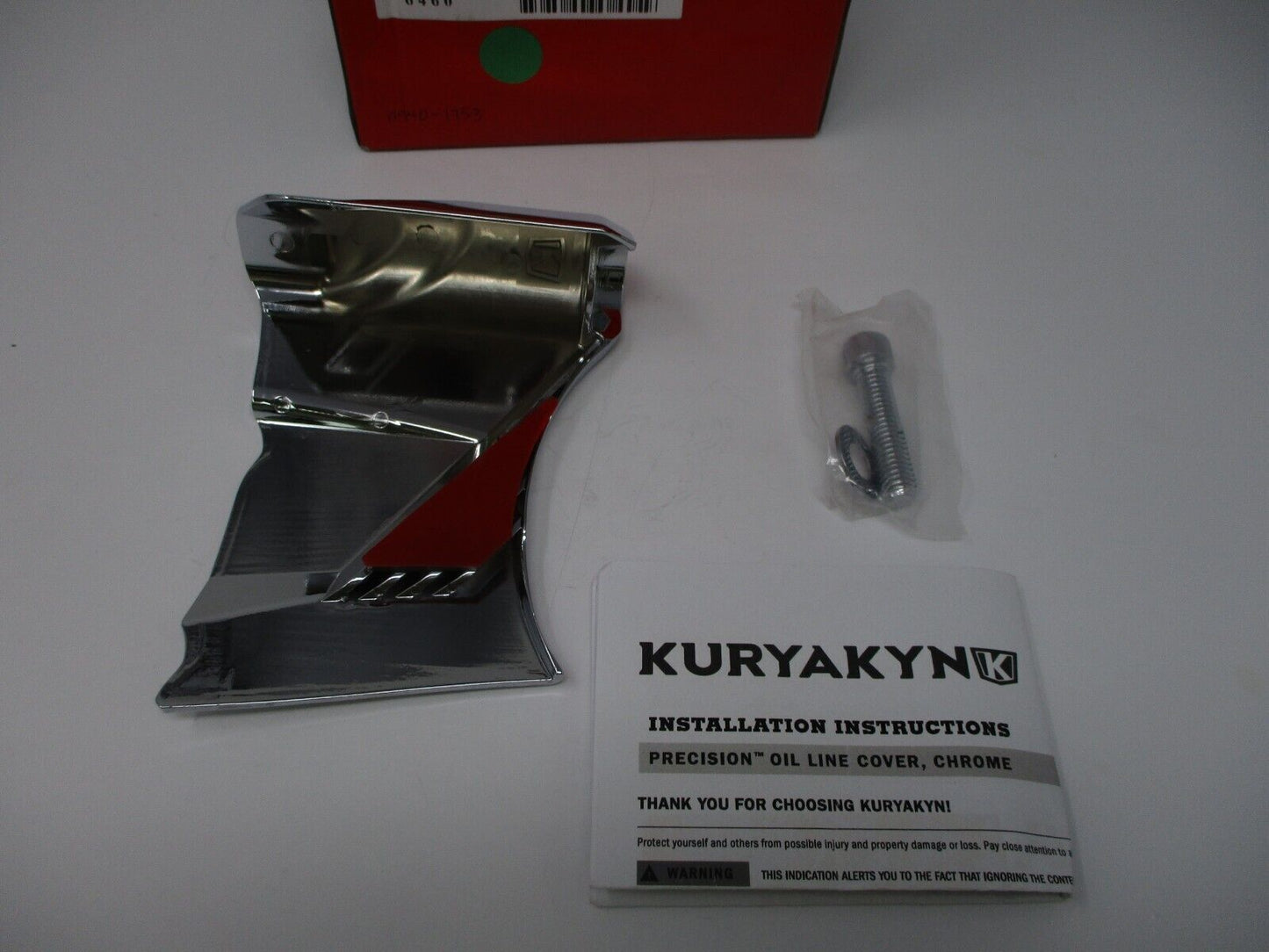 Kuryakyn Precision Chrome Oil Line Cover Fits  '18-'20  Softail 6460