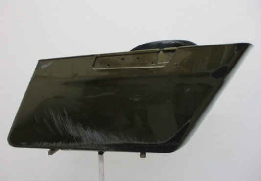 Harley Davidson OEM Right Saddlebag Olive Green 2014-Later Damaged