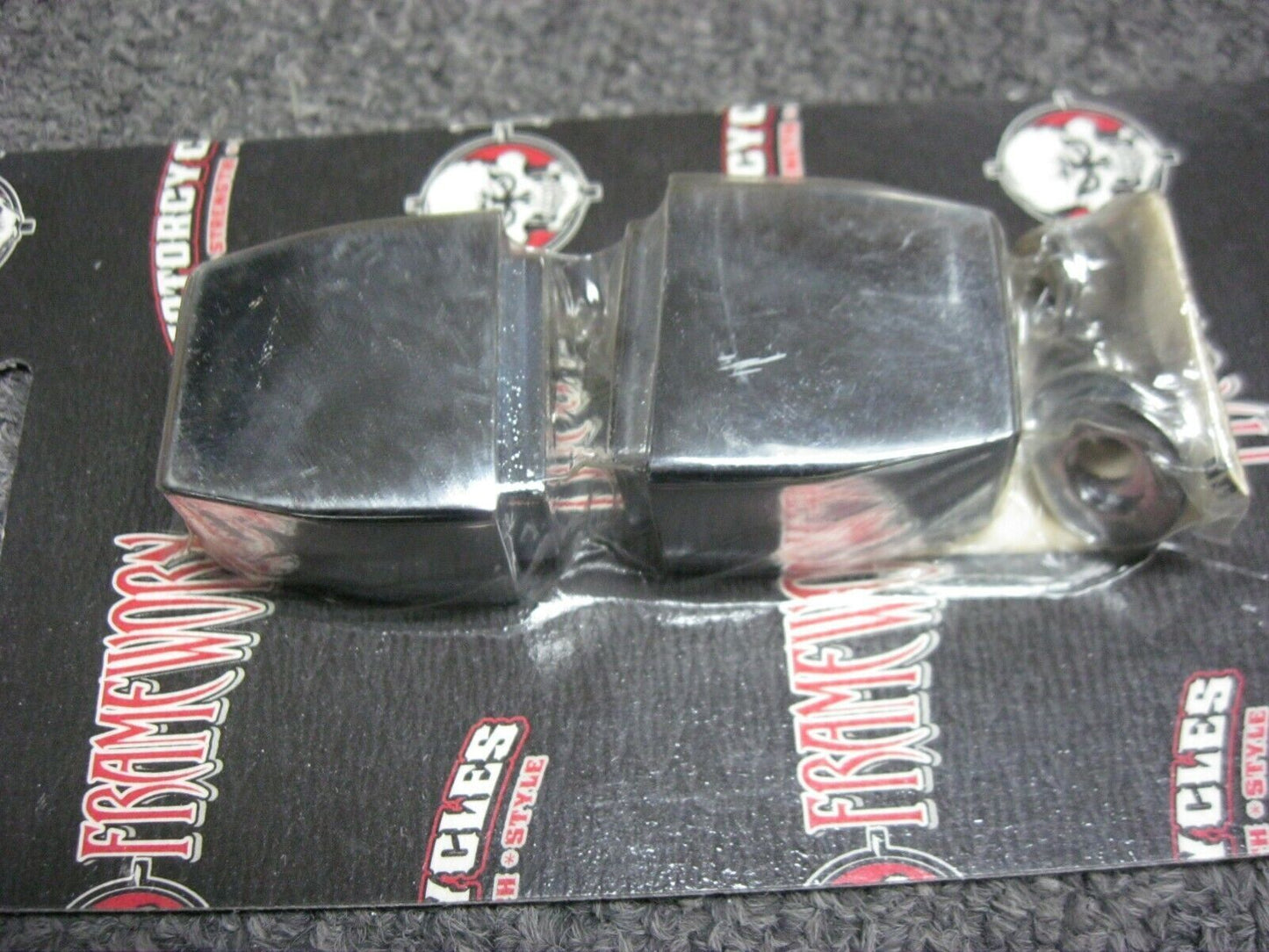 Chrome Swingarm Axle Adjuster Caps 1973-1986 Harley-Davidson Models DS-195054