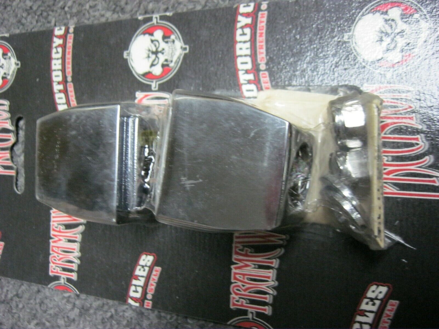 Chrome Swingarm Axle Adjuster Caps 1973-1986 Harley-Davidson Models DS-195054