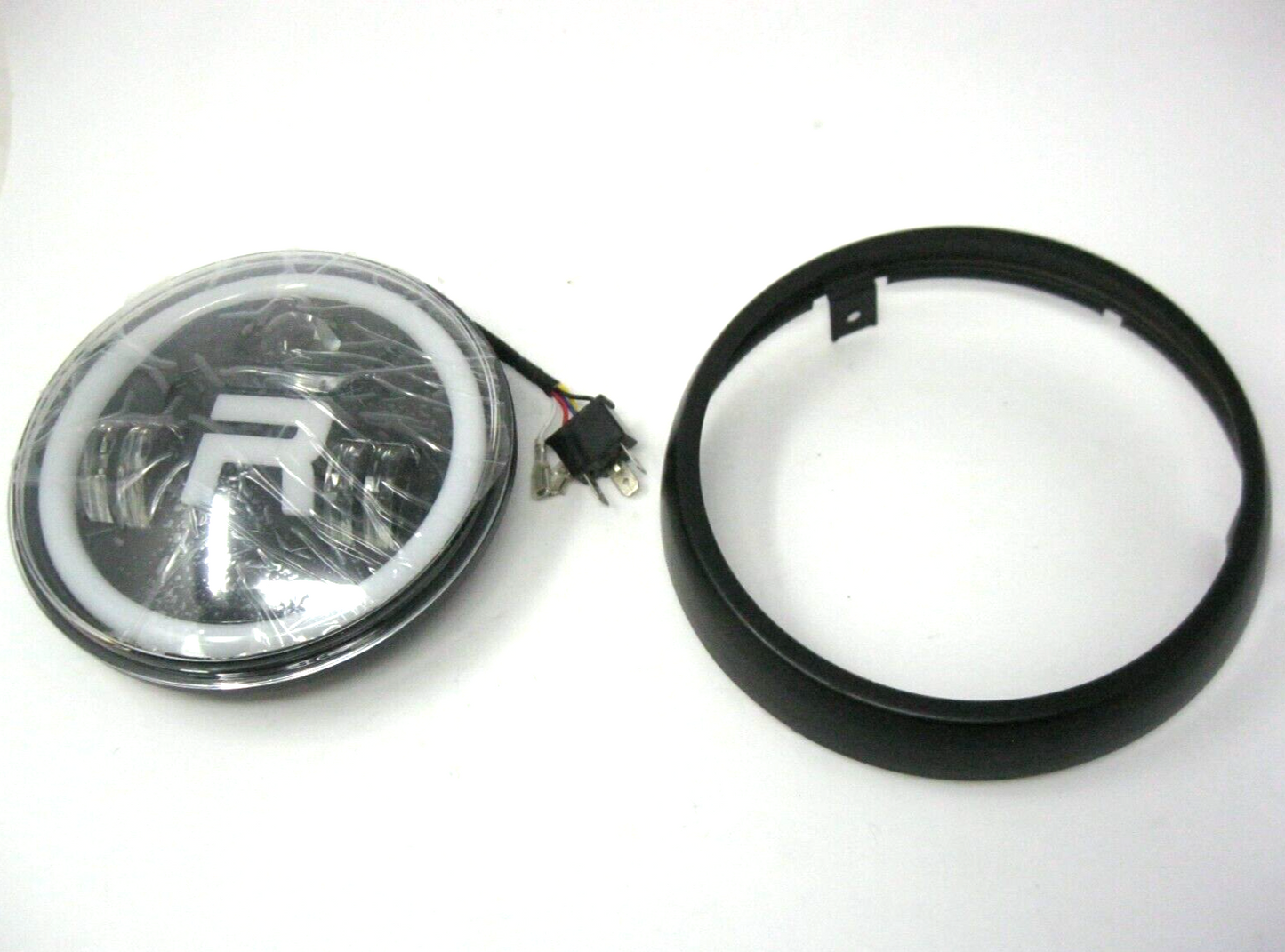 7" LED HEADLIGHT WITH BLACK RIM Royal Enfield METEOR 350 & CLASSIC 350 REBORN