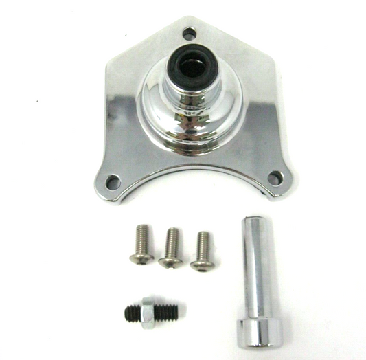 Spyke Chrome PUSH Button KIT Starter Solenoid & Cover 1.0/2.0/2.4/2.6kW 400217