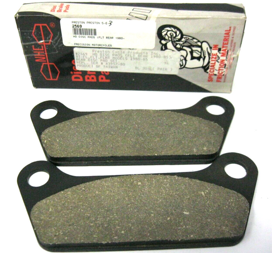 NHC Motorcycle BRAKE PADS for Harley Davidson fits '80-'85 (Repl. OEM# 43957-80)