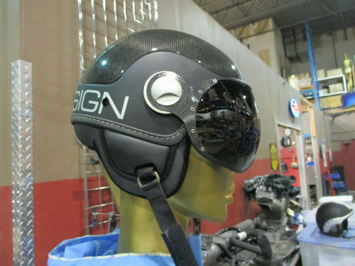 MONO DESIGN Fighter Classic Helmet With Flip Down Dark Visor