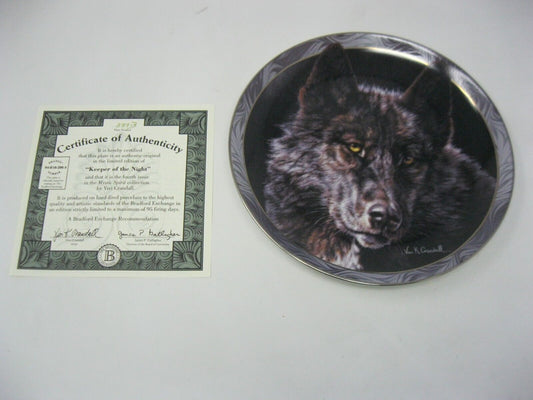 Vivi K Crandall "Keeper of the Night" Collector Plate