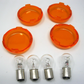 Unbranded 4-Pack of Amber Signal Light Lens's. Replaces Harley OEM 68755-07