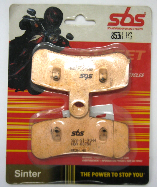 SBS 853H.HS DISC BRAKE PADS Front Softail Dyna Models 2008 Springer RPLS 58028