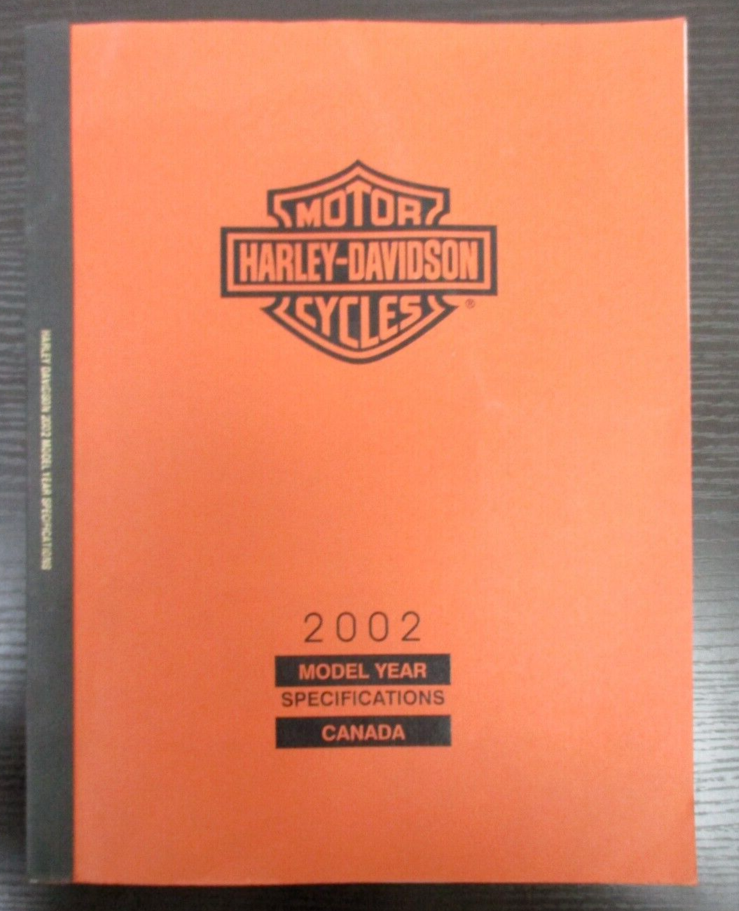 Harley-Davidson 2002 Specification Manual