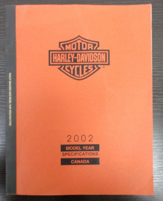 Harley-Davidson 2002 Specification Manual