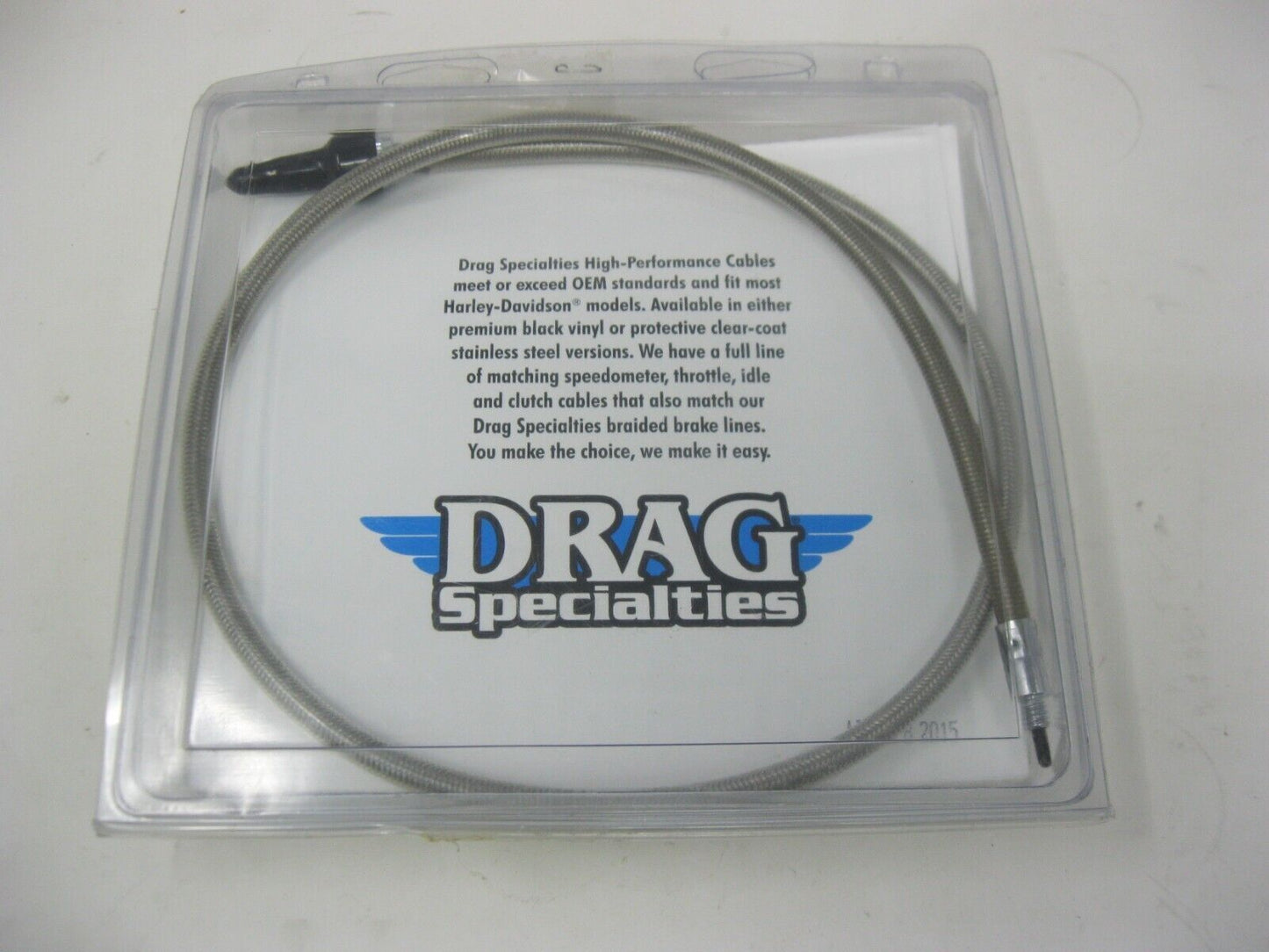 Drag Specialties 0655-0054 Stainless Braid Speedo 35''