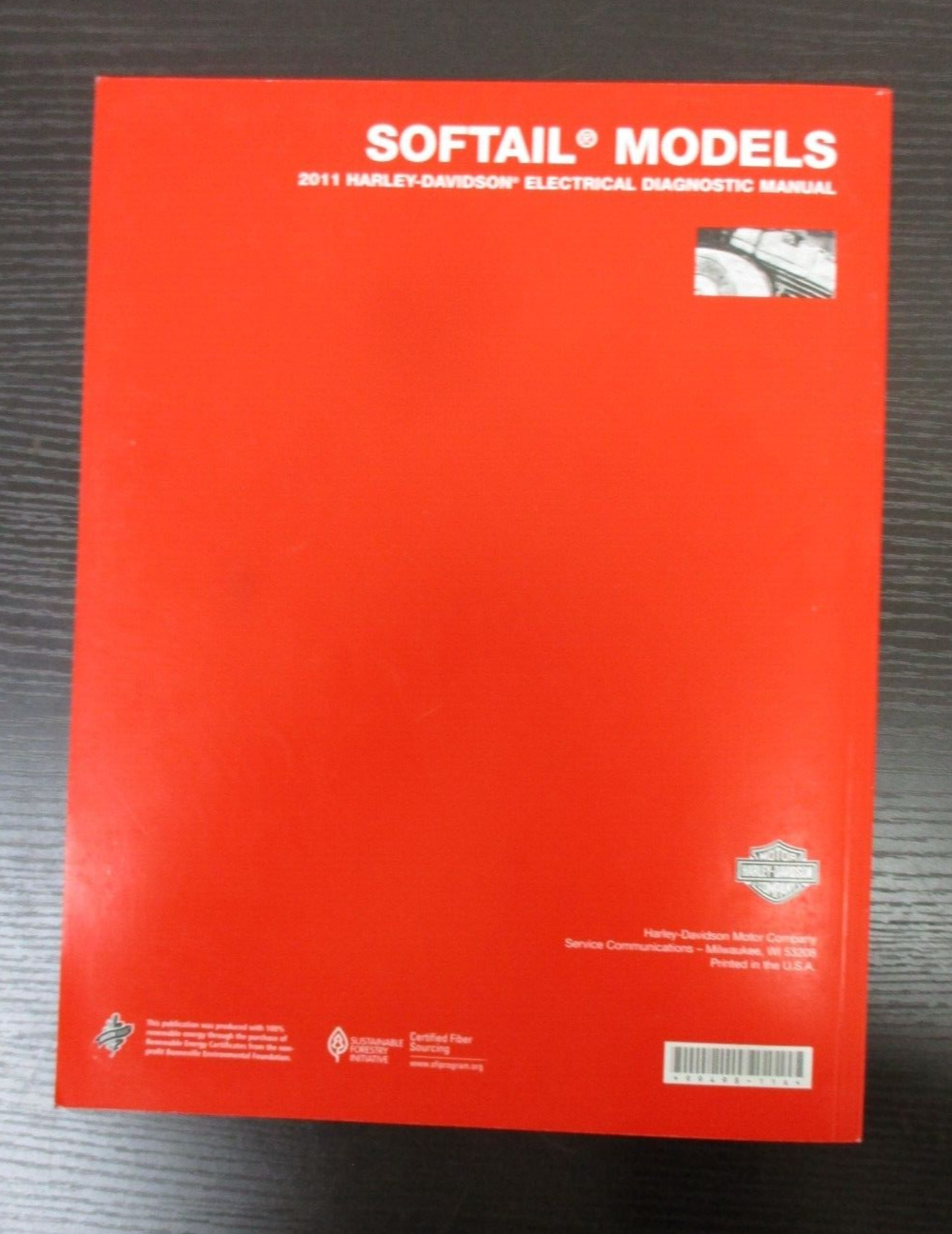 Harley-Davidson  Softail Models 2011 Electrical Diagnostic Manual 99498-11A