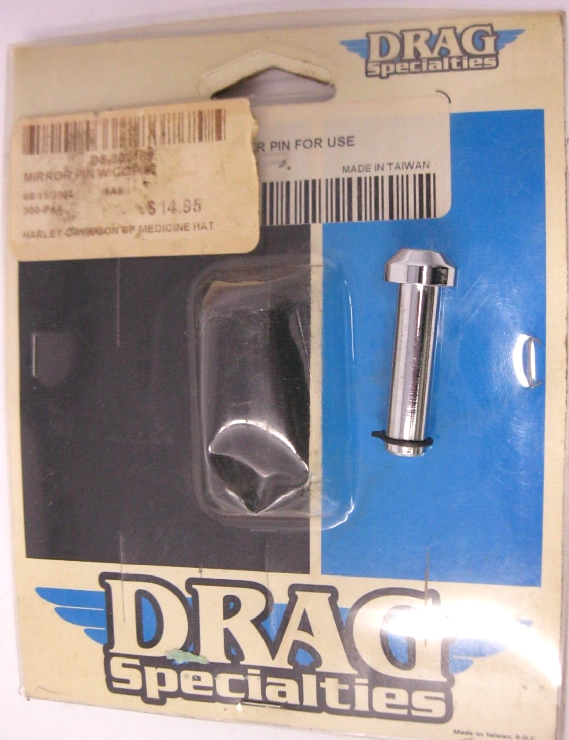 Drag Specialties Mirror Hole Fille Pin for use on 82 & Later Harleys  DS302165