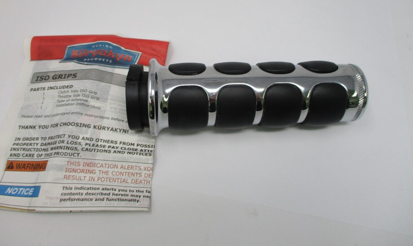 Kuryakyn ISO Chrome Left Grip from kit 6205