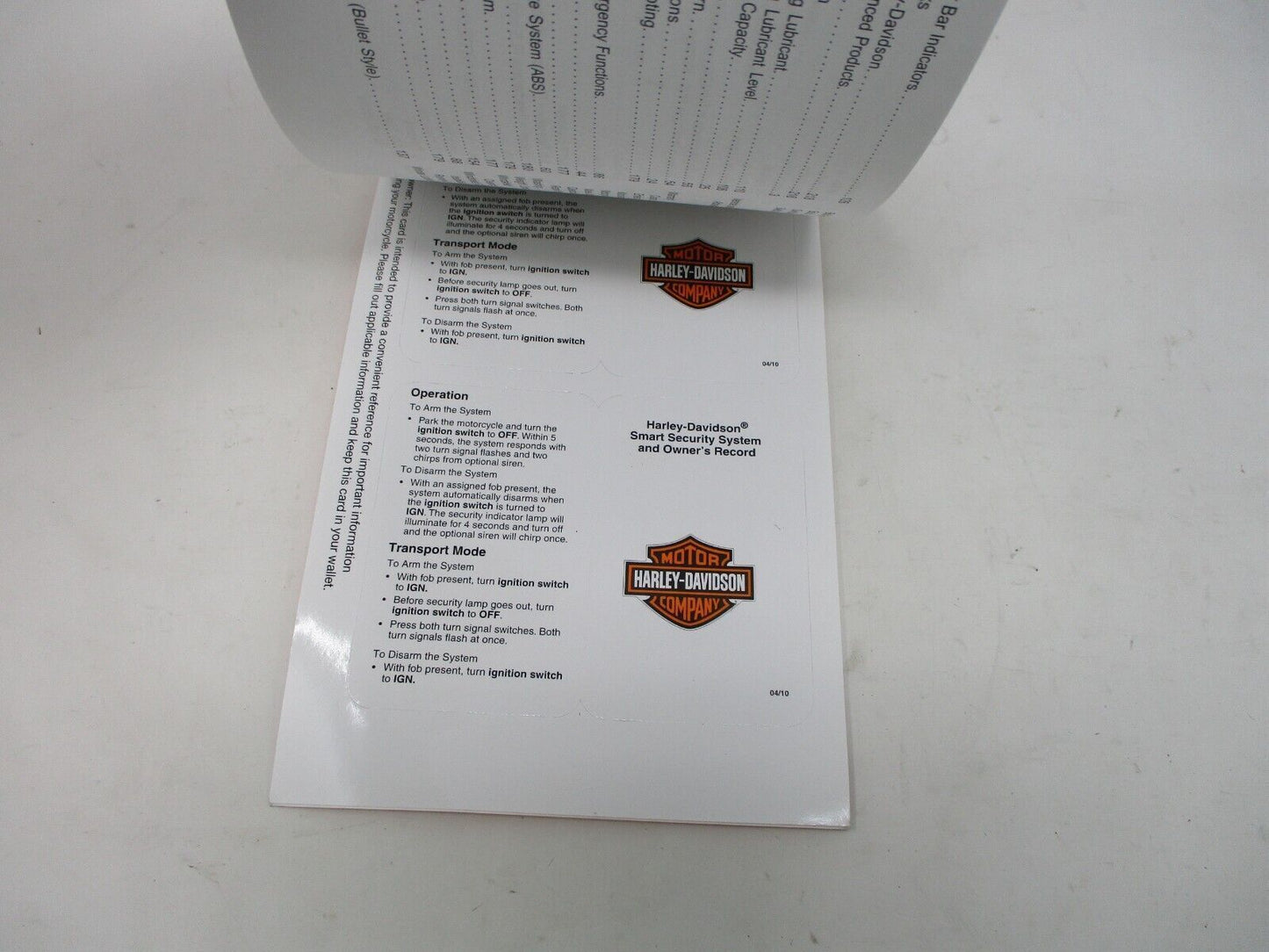 Harley Davidson OEM 2015 Softail Models Owner's Manual 99469-15