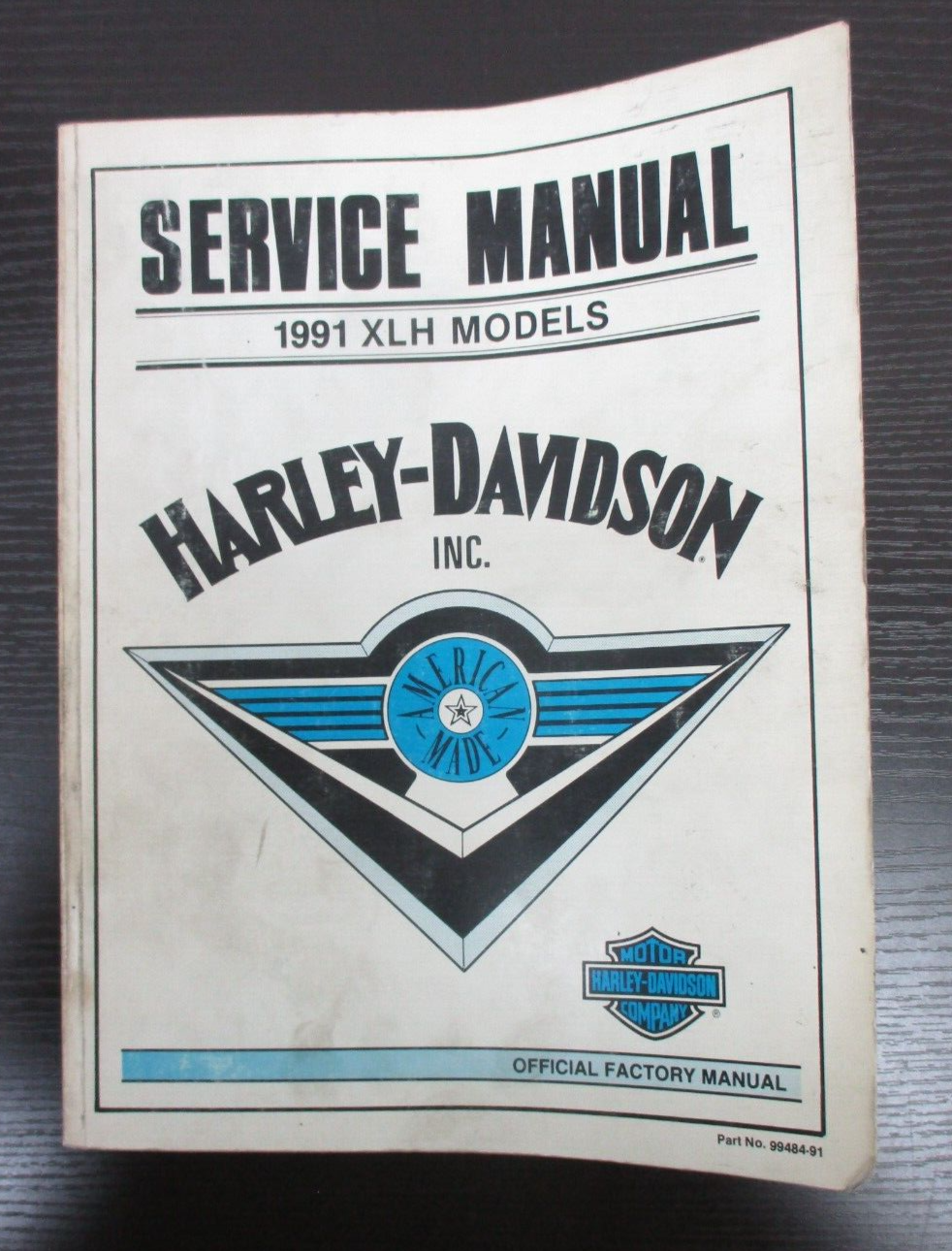 Harley-Davidson 1991 XLH Models Official Factory Manual 99484-91