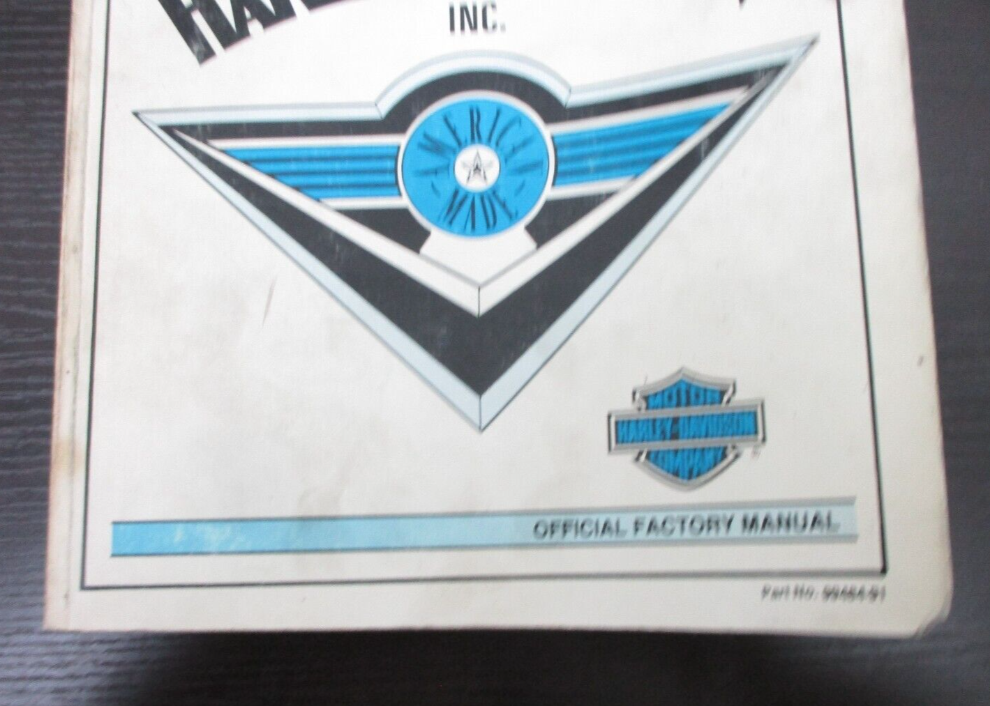 Harley-Davidson 1991 XLH Models Official Factory Manual 99484-91