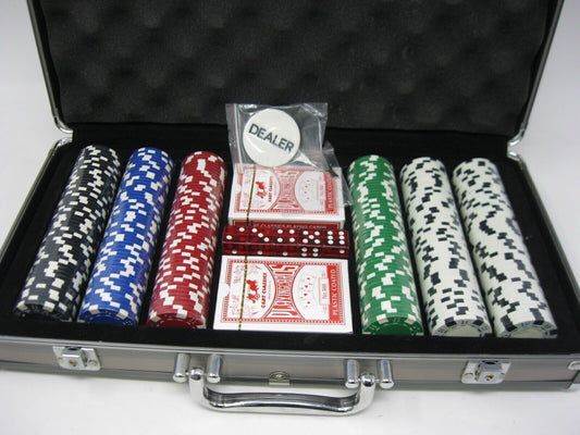 Poker Set in Aluminum Kit