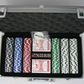 Poker Set in Aluminum Kit