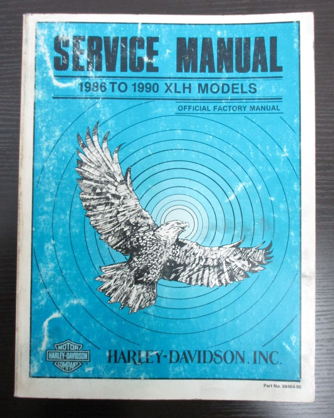 Harley-Davidson 1986-1990 XLH Models Service Manual 99484-90