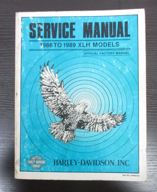 Harley-Davidson 1986-1989 XLH Models Service Manual 99484-89