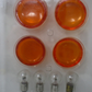 Harley-Davidson Amber Signal Lens With Bulbs Four Pack (2 Broken Tabs) 68973-00