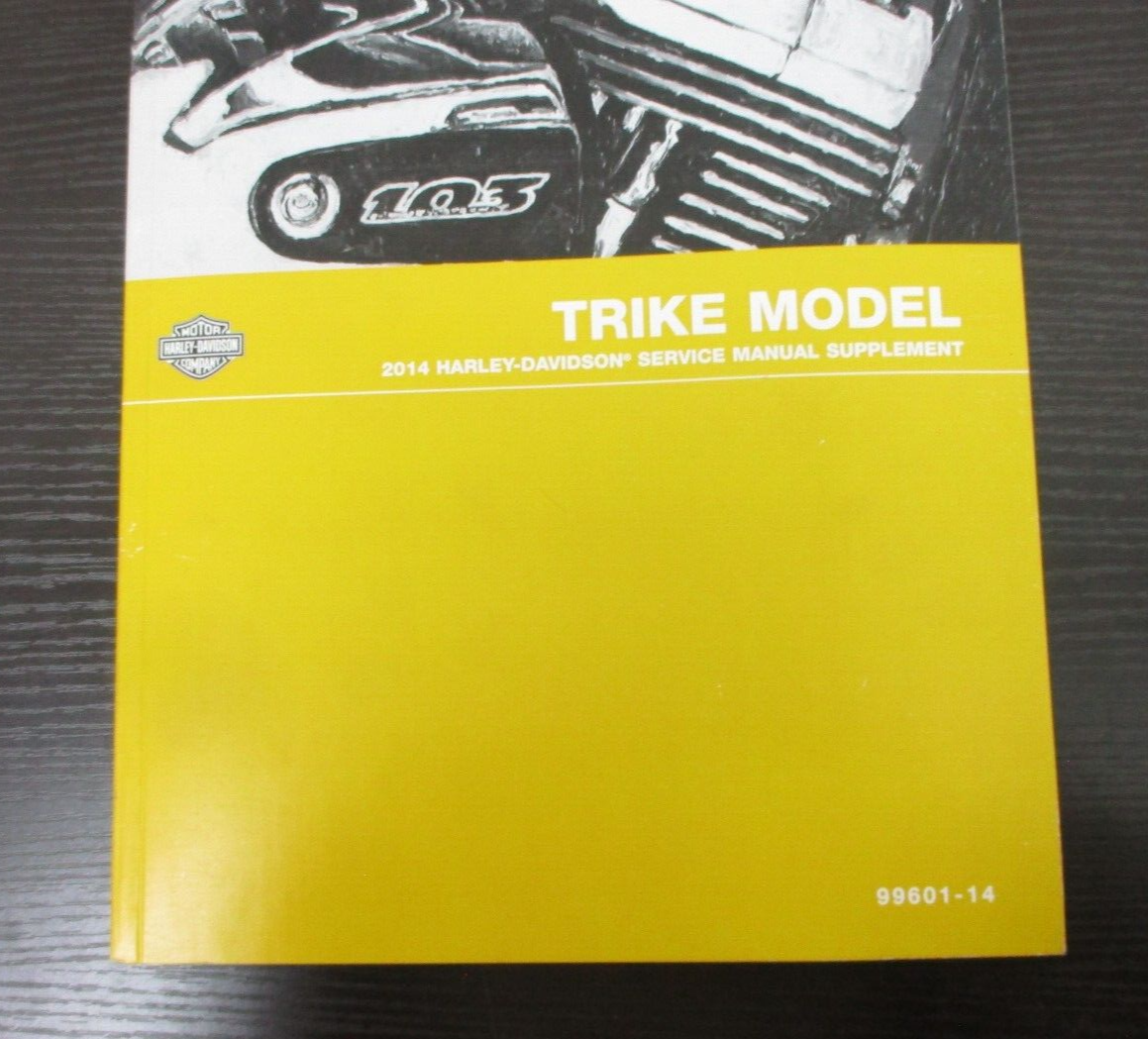 Harley-Davidson Trike Models 2014 Service Manual Supplement 99601-14