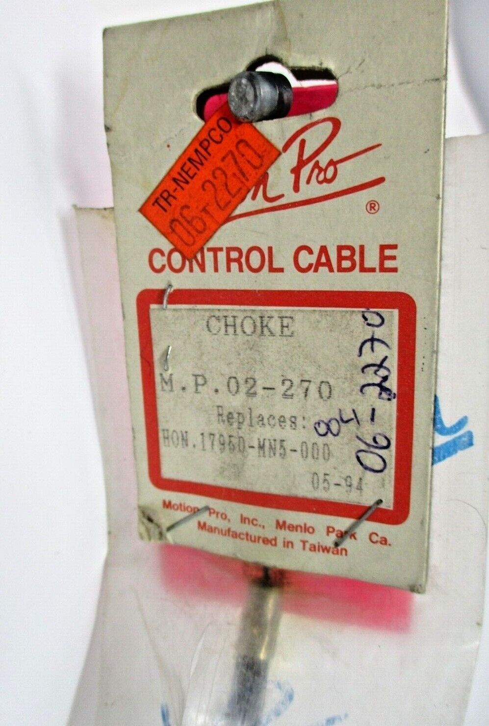 Motion Pro 1988 Honda GL1500 Choke Cable MP02-270