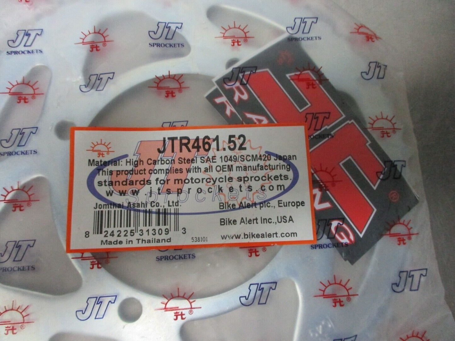 JT Sprockets - JTR461.52 - Steel Rear Sprocket, 52T