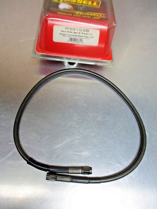 Russell Renegade 28 Inch Universal Brake Line Stainless Straight R58103B