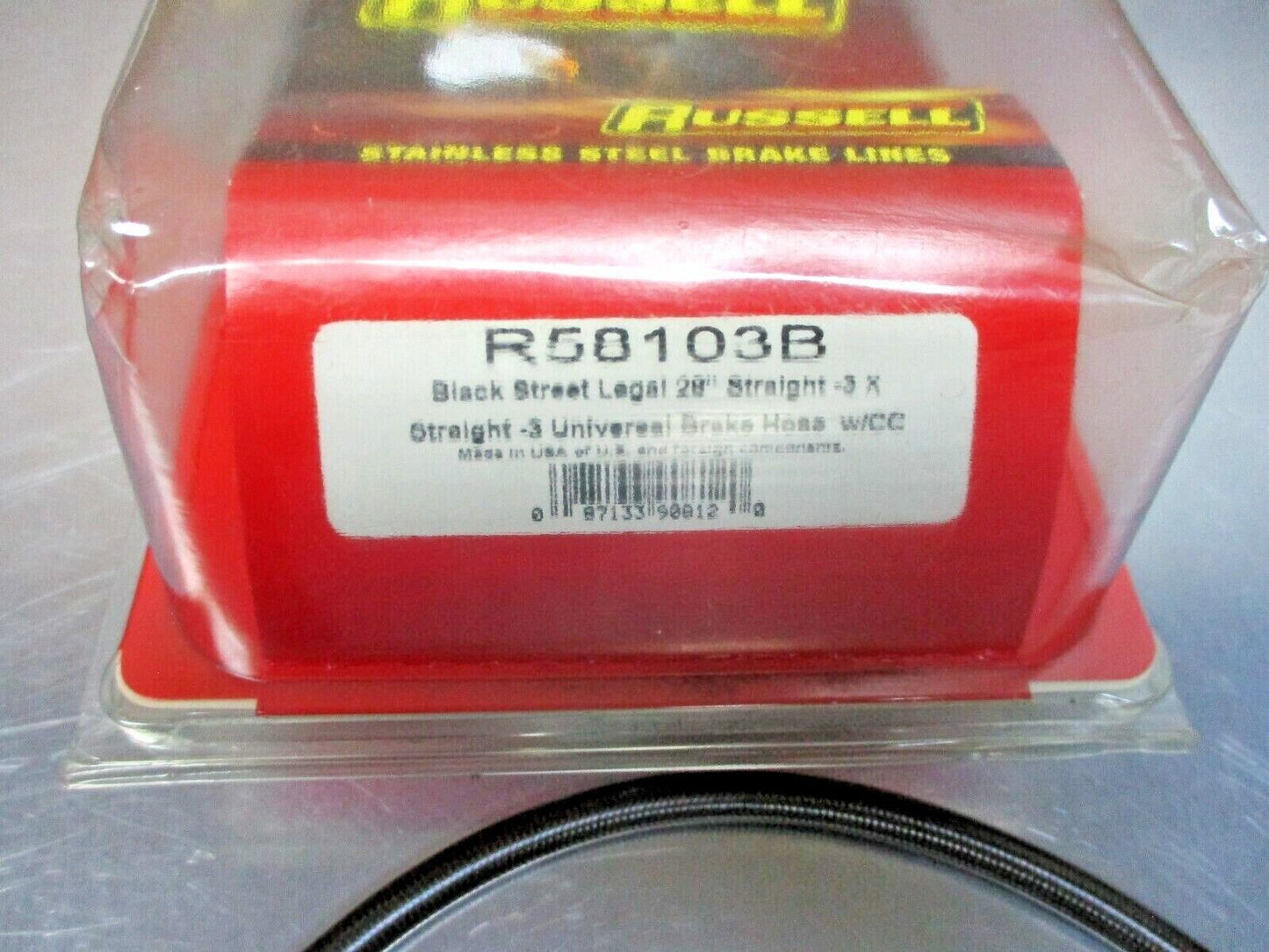 Russell Renegade 28 Inch Universal Brake Line Stainless Straight R58103B