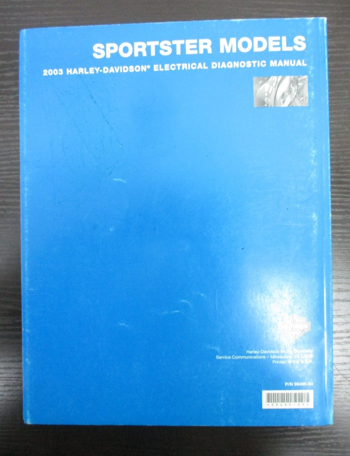 Harley-Davidson Sportster Models 2003 Electrical Diagnostic Manual  99495-03