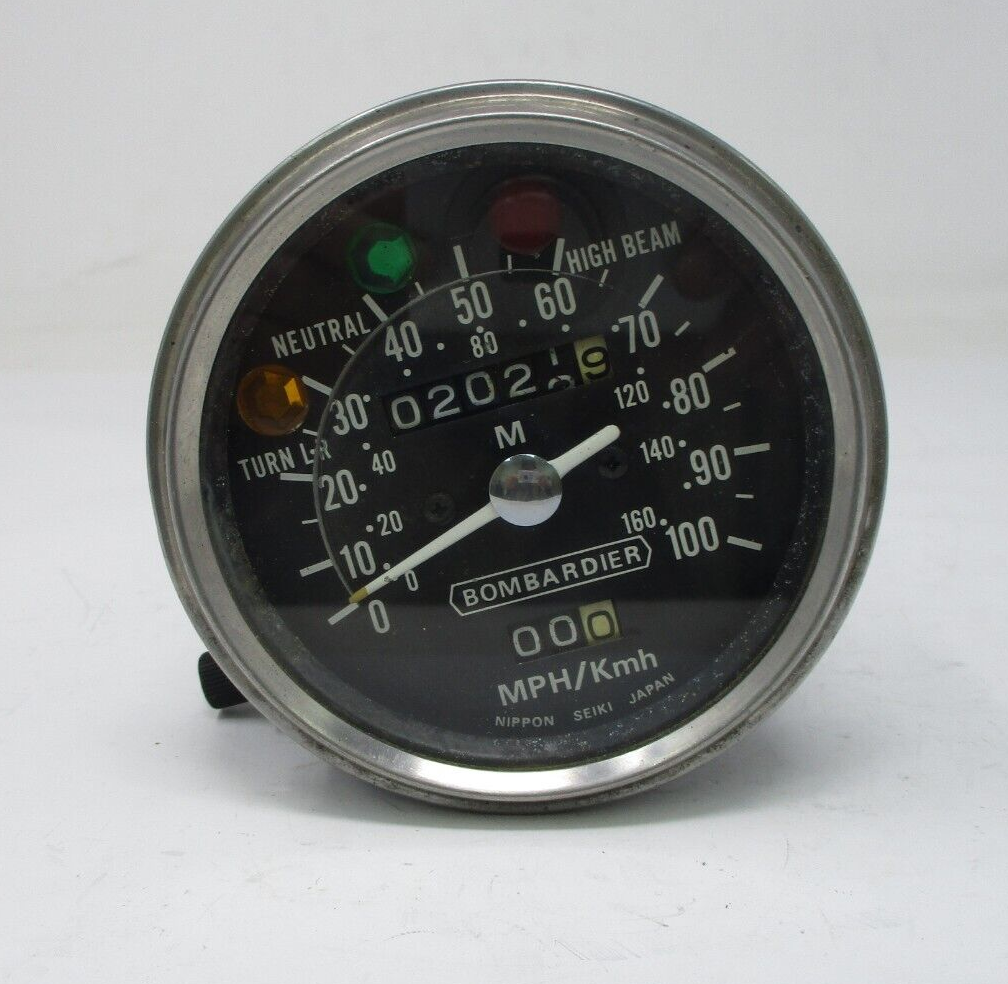 1970's Can Am Bombardier Speedometer Assembly