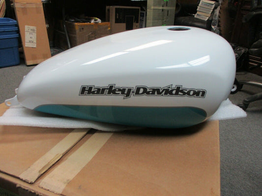 Harley Davidson OEM XL Fuel Tank Crushed Ice Pearl Frosted Teal 61000166EAF