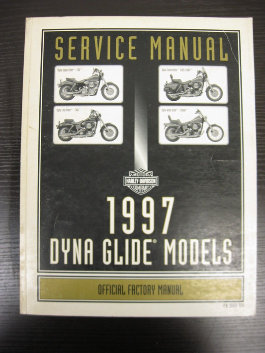 Harley-Davidson Service Manual 1997 Dyna Glide Models 99481-97A