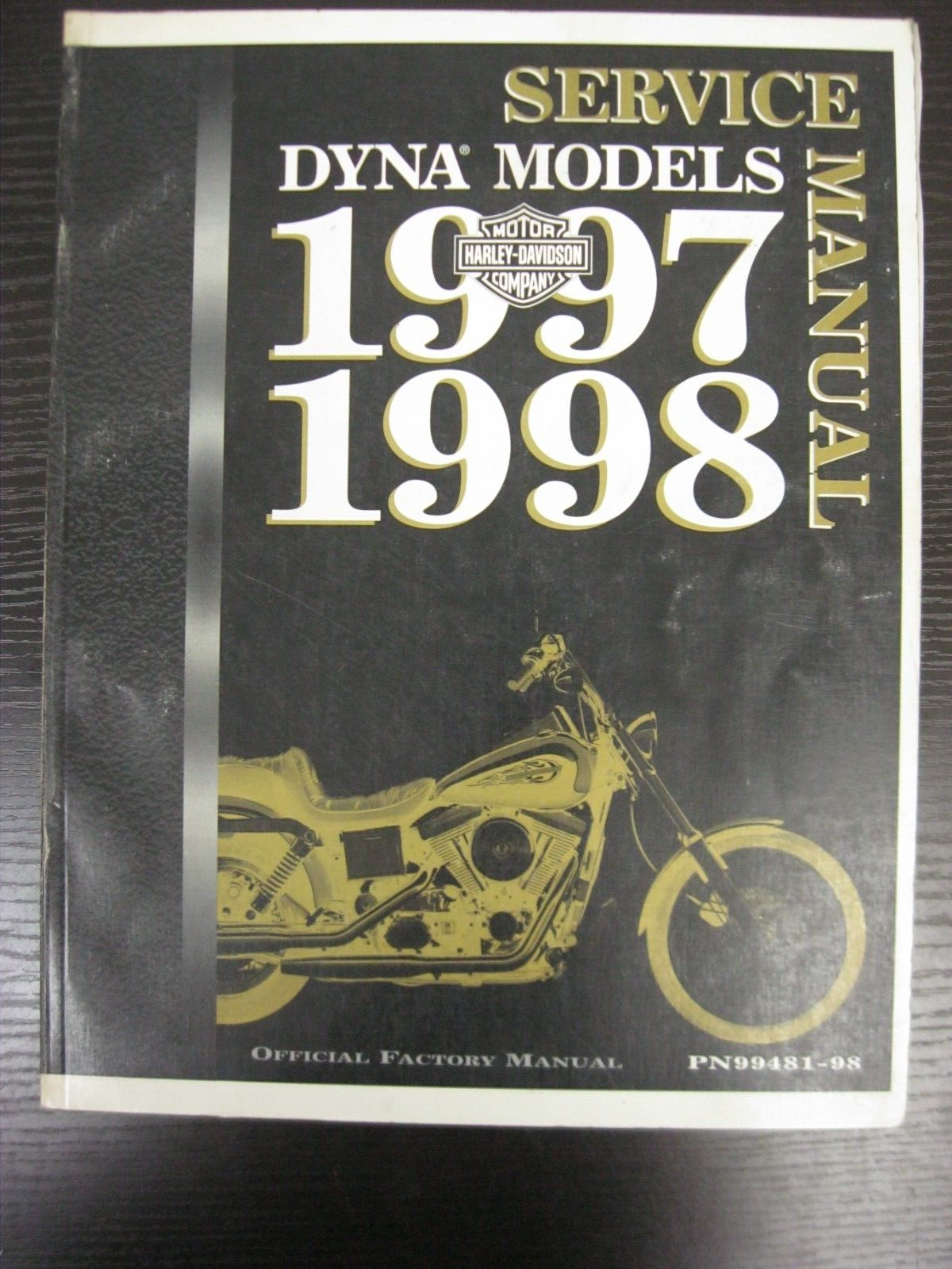 Harley-Davidson Service Manual 1997-1998 Dyna Models 99481-98