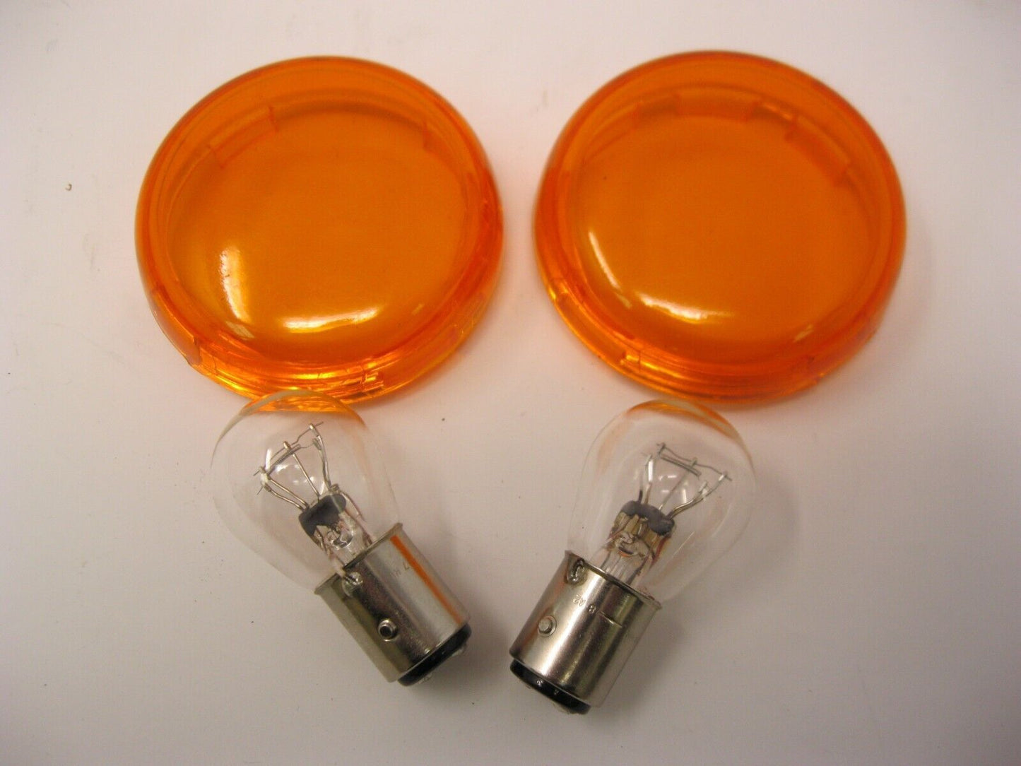 Harley Davidson OEM Bullet Amber Turn Signal Lens's Pack of Two 68973-00