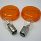 Harley Davidson OEM Bullet Amber Turn Signal Lens's Pack of Two 68973-00