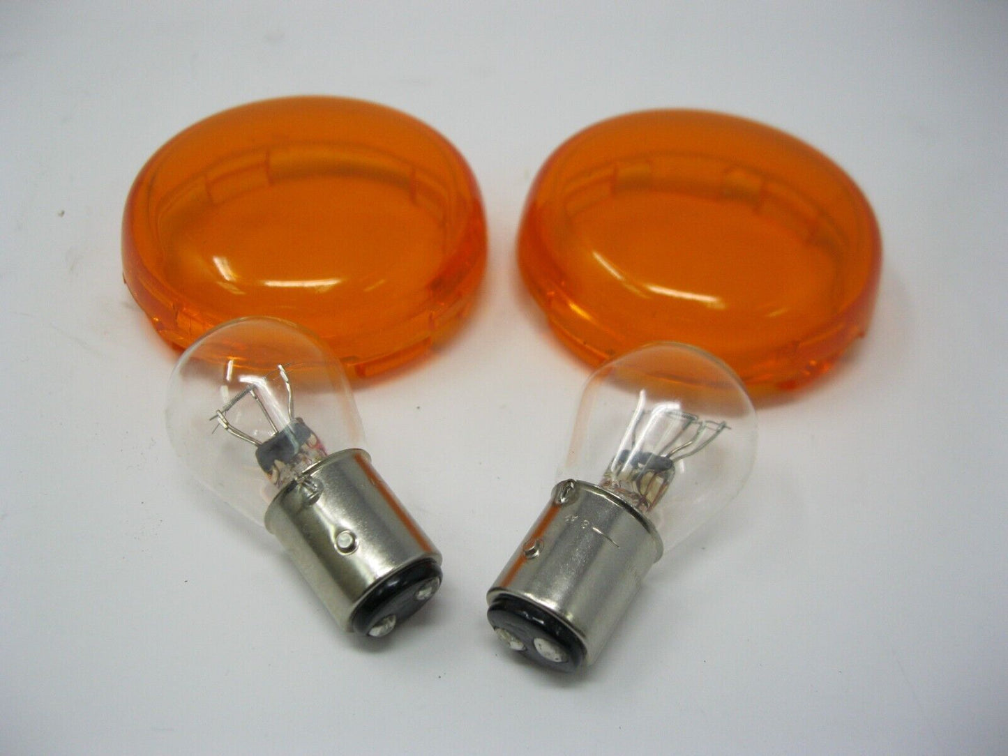 Harley Davidson OEM Bullet Amber Turn Signal Lens's Pack of Two 68973-00