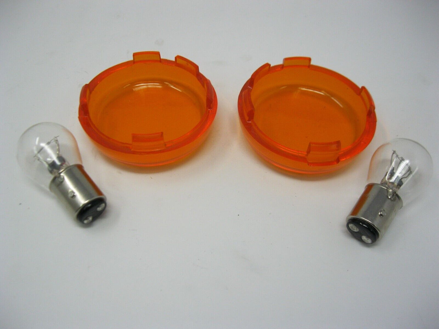 Harley Davidson OEM Bullet Amber Turn Signal Lens's Pack of Two 68973-00