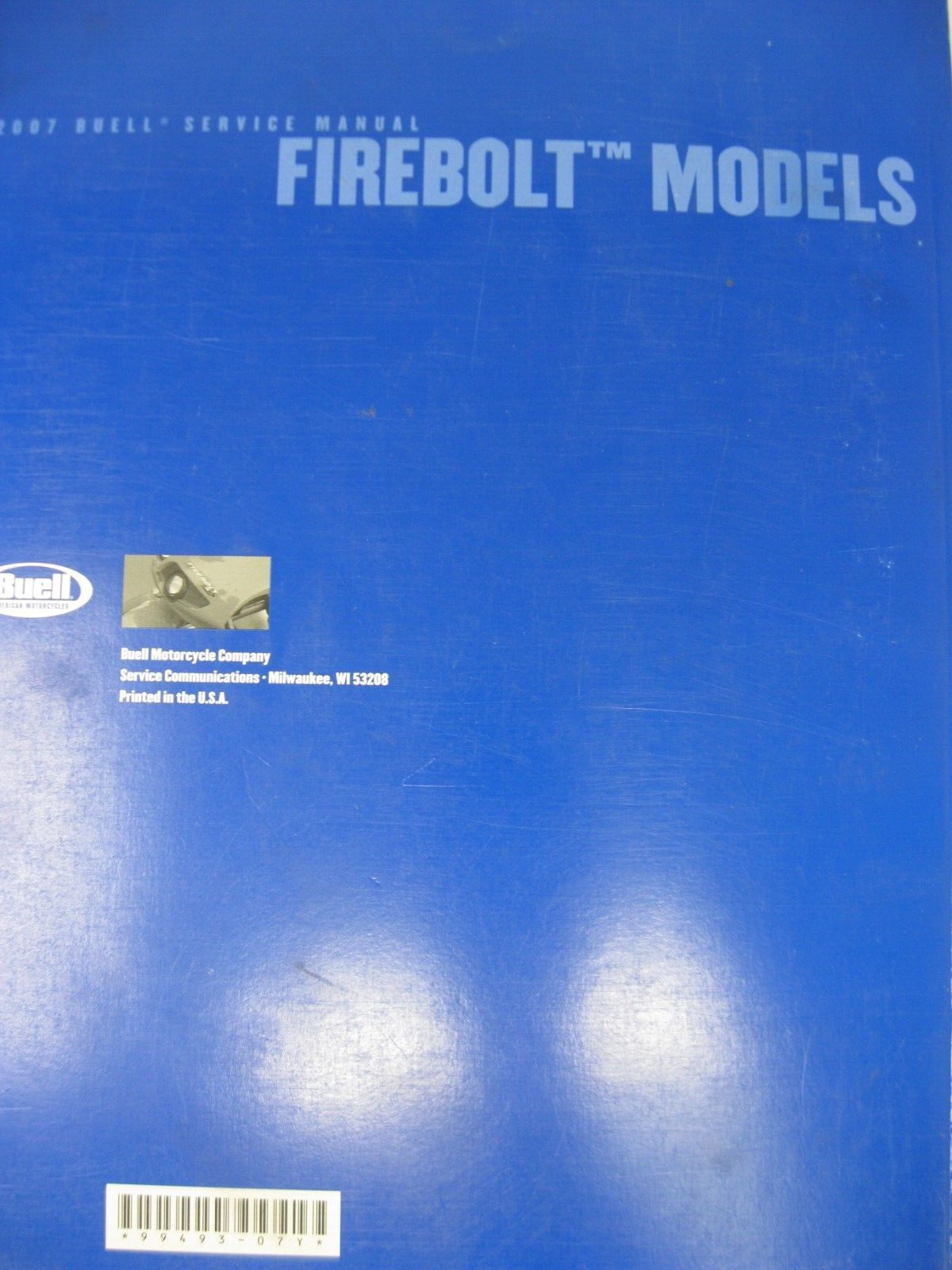 Buell Service Manual 2007 Firebolt Models 99493-07Y